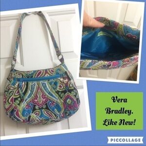 Vera Bradley Paisley Blue Purple Small Bag